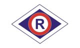 logo ruchu drogowego Policji literka R