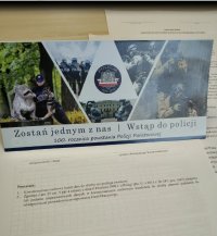 ulotka z informacjami o doborze do służby w policji
