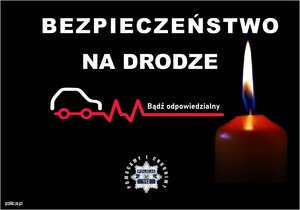 grafika z napisem bezpieczeństwo na drodze