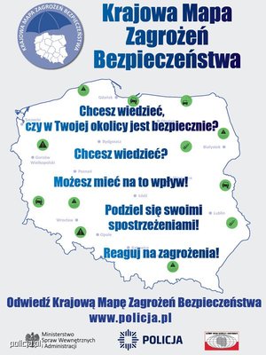 plakat Krajowej Mapy Zagrożeń Bezpieczeństwa