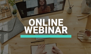 obrazek z napisem online webinar