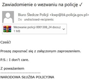 oszustwo, email