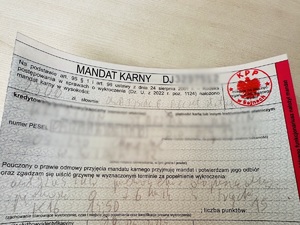 mandat 2500 złotych, przekroczenie prędkości o 76 km/h