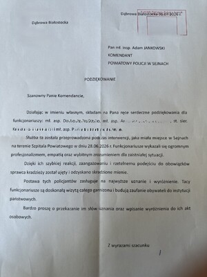 podziękowania
